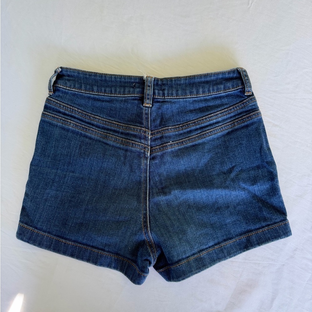 Lottie Moss High-Rise Blue Denim Women's Shorts - Picture 4 of 4